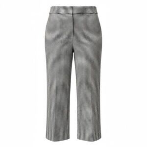 Talbots Button Tag Career Lined Wool Houndstooth Ankle Pants Ladies Size 8P